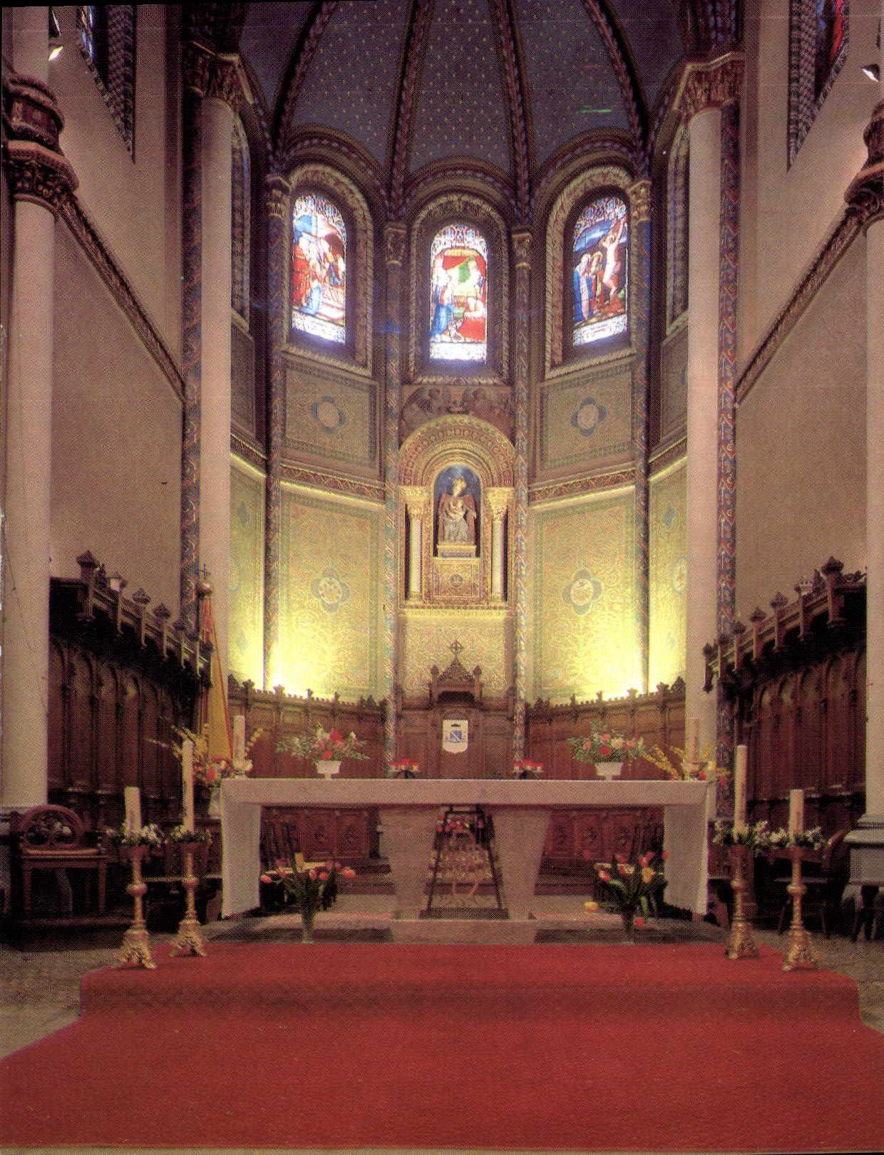 Buglose (Landes) — Sanctuaire Marial, Le Chœur de la Basilique — Imp. C. Barronillet, Bordeaux