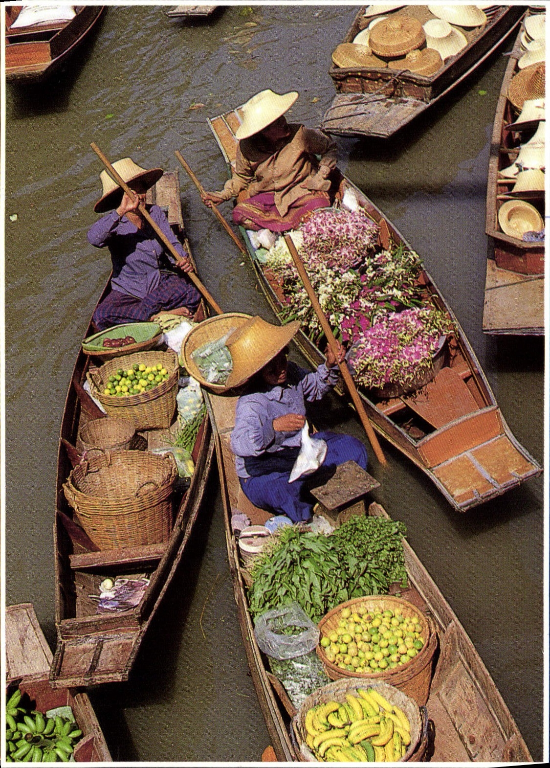 Marché flottant — Damnoen Saduak, Thaïlande — ART MEDIA, Bangkok