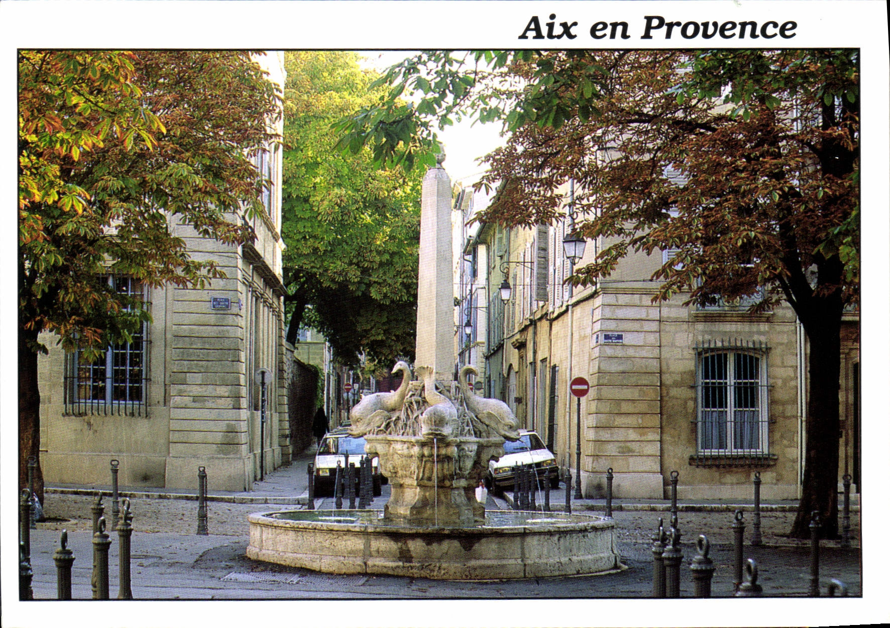Aix en Provence — Fontaine des 4 dauphins — Sté PEC Septèmes les Vallons
