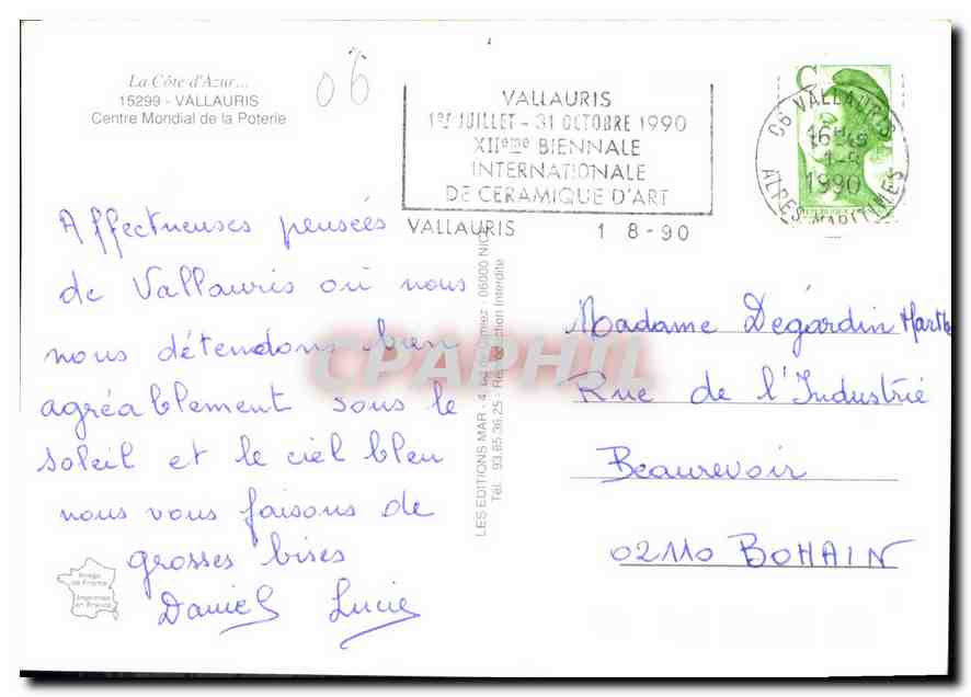 Vallauris — XIIème Biennale Internationale de Ceramique d'Art — Éditions MAR — Reverso