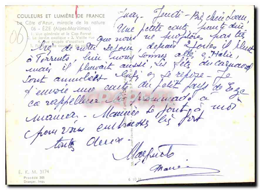Èze — Vue générale, jardin exotique, rue ancienne — CPAPHIL — Reverso