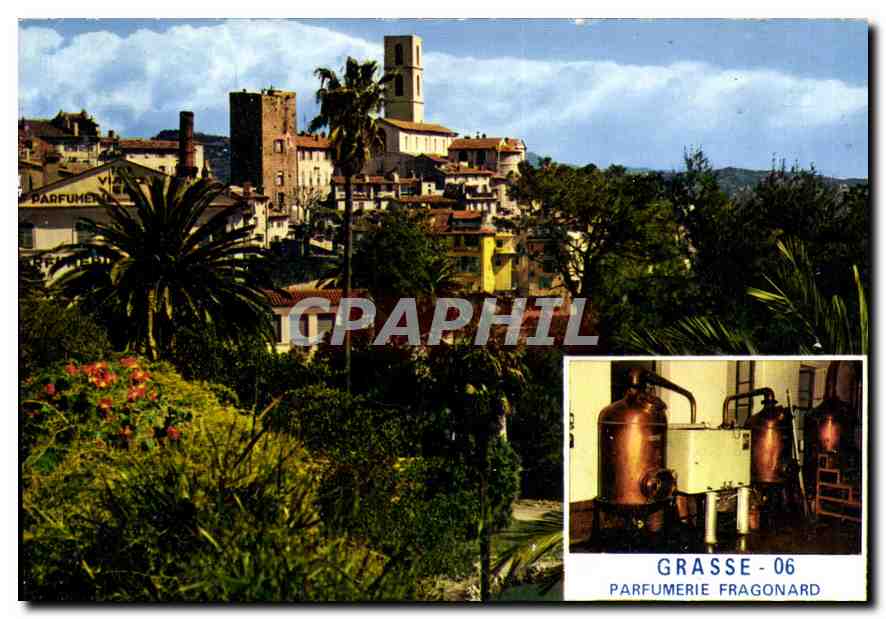 CPM Grasse cite des fleurs et des parfums la Vieille Ville Jardin des Plantes Alambics de la Parfume