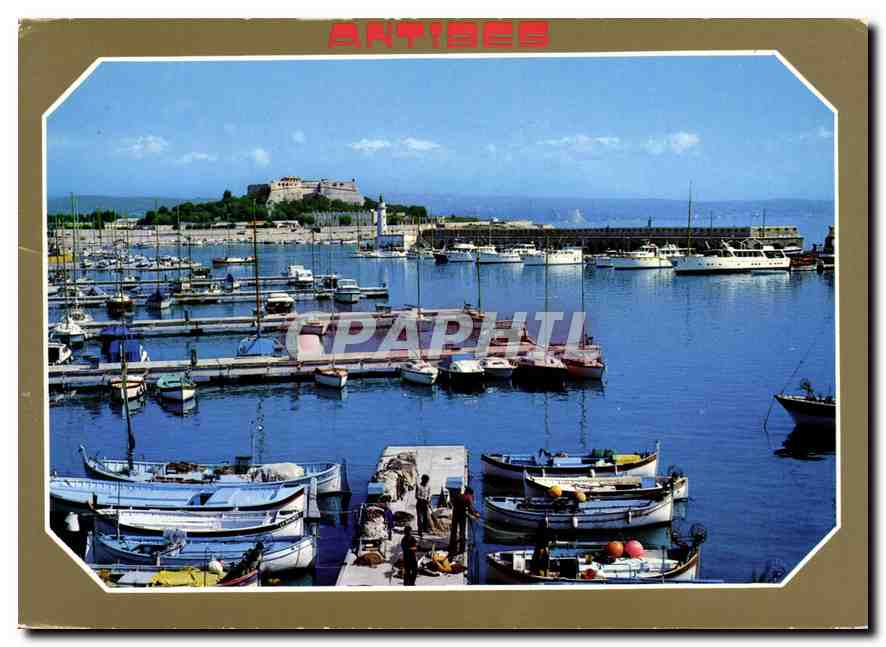 Antibes — Vue du port et du Fort Carré — Grafiche Biondetti Verona