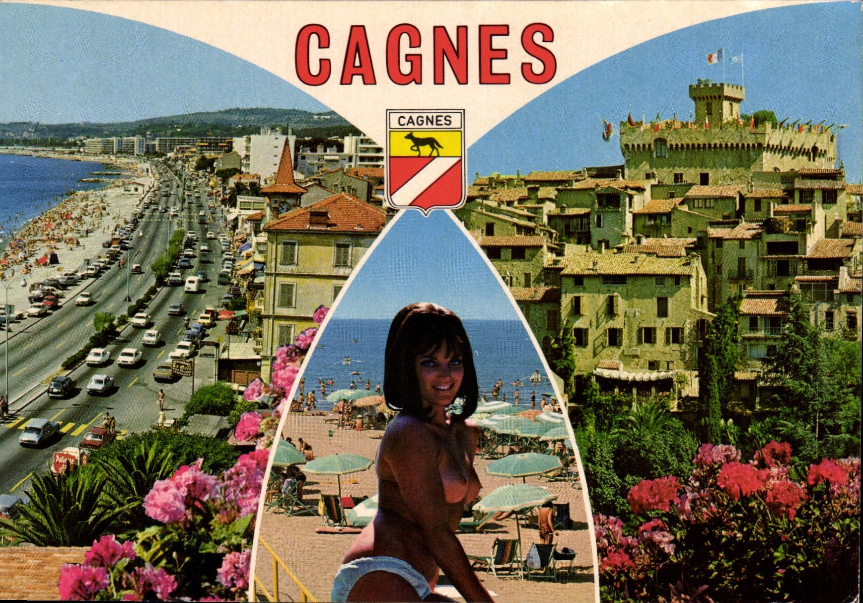 Cagnes-sur-Mer — vue panoramique et plage — Les Editions Gilletta