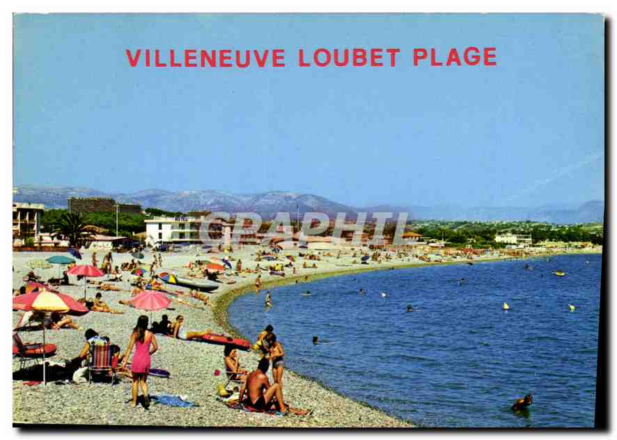 Villeneuve-Loubet Plage — plage de galets animée — Éditions Gilletta, n° 540