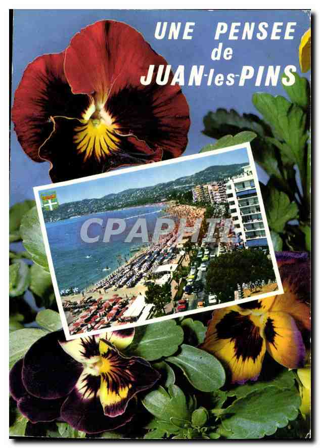 CPM La Cote d'Azur Juan les Pins l'Avenue Guillaumont et la Plage 