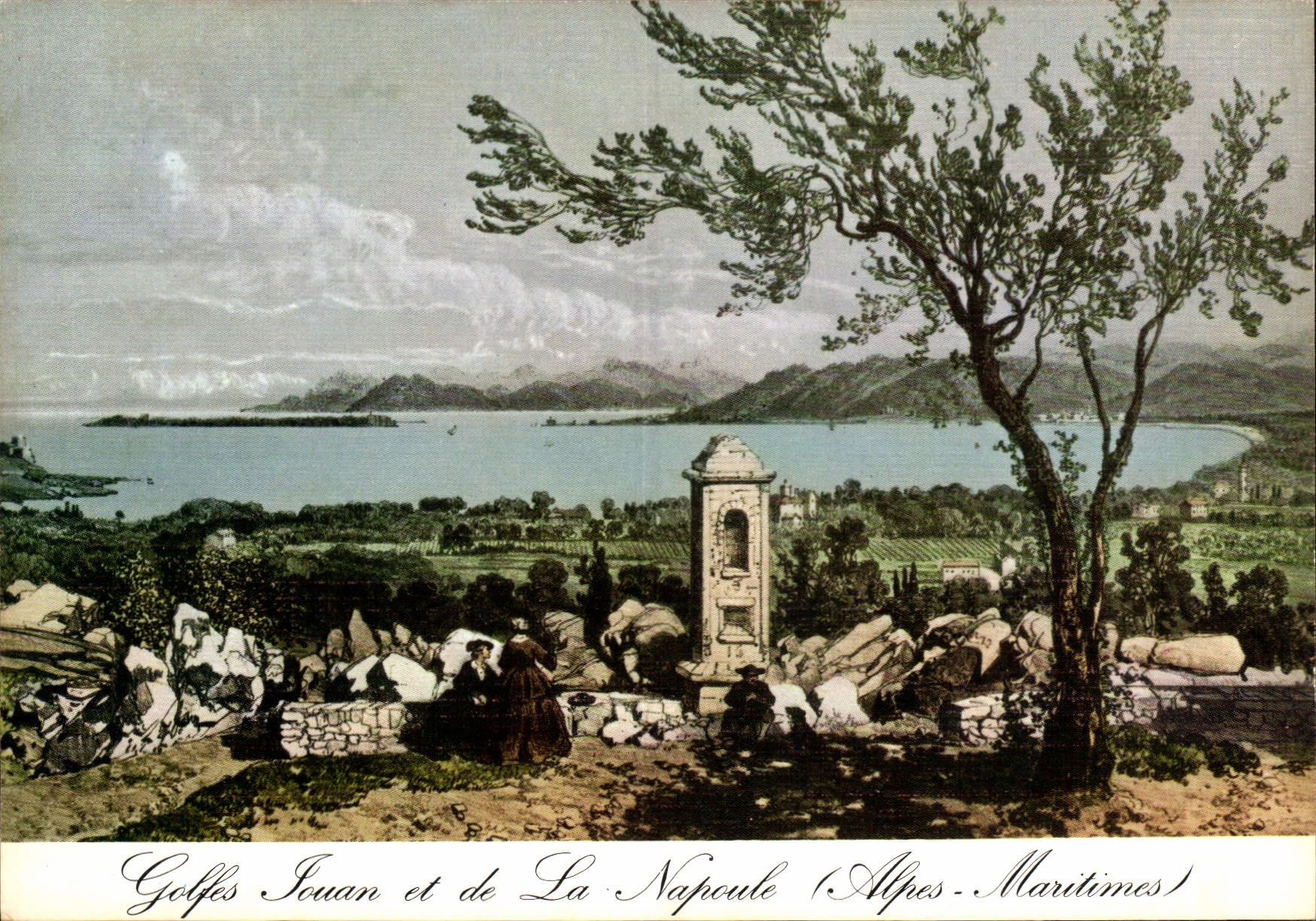 CPM Golfes Juan et de la Napoule au Temps Jadis vers 1860 pris de la Garoupe pres du Phare d'Antibes