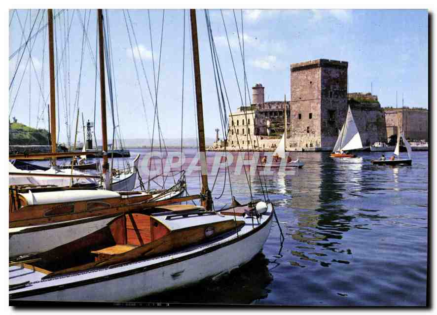 Entrée du Port et le Fort Saint-Jean — Marseille — Graphel
