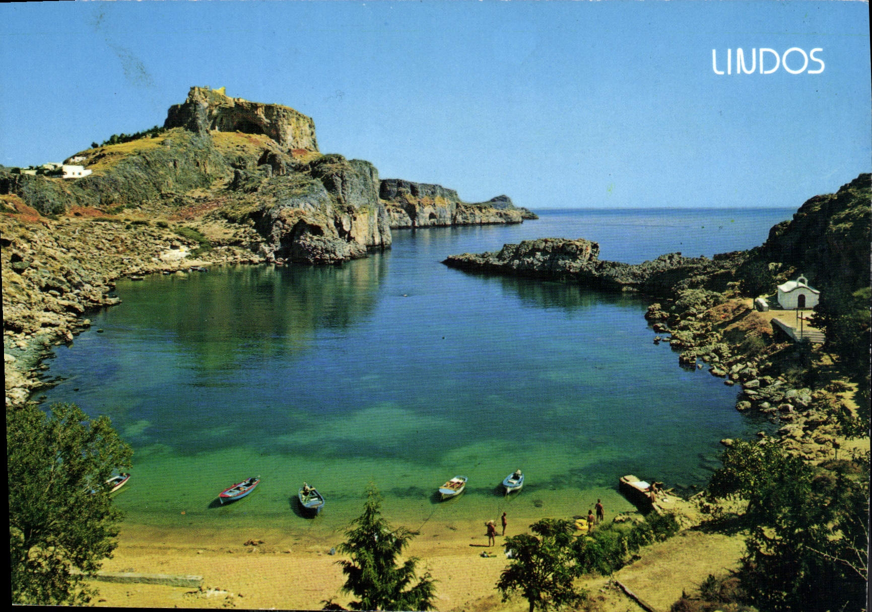 CPM Rhodes Lindos le port de Saint Paul 