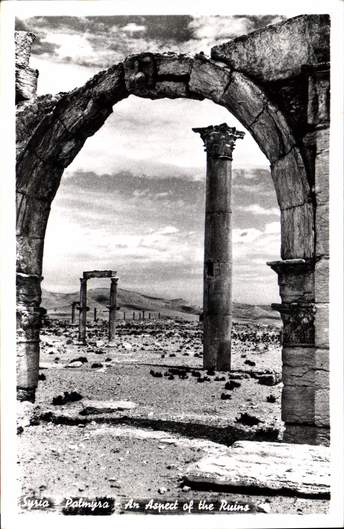 CPM Syrie Palmyre un Aspect des Ruines 