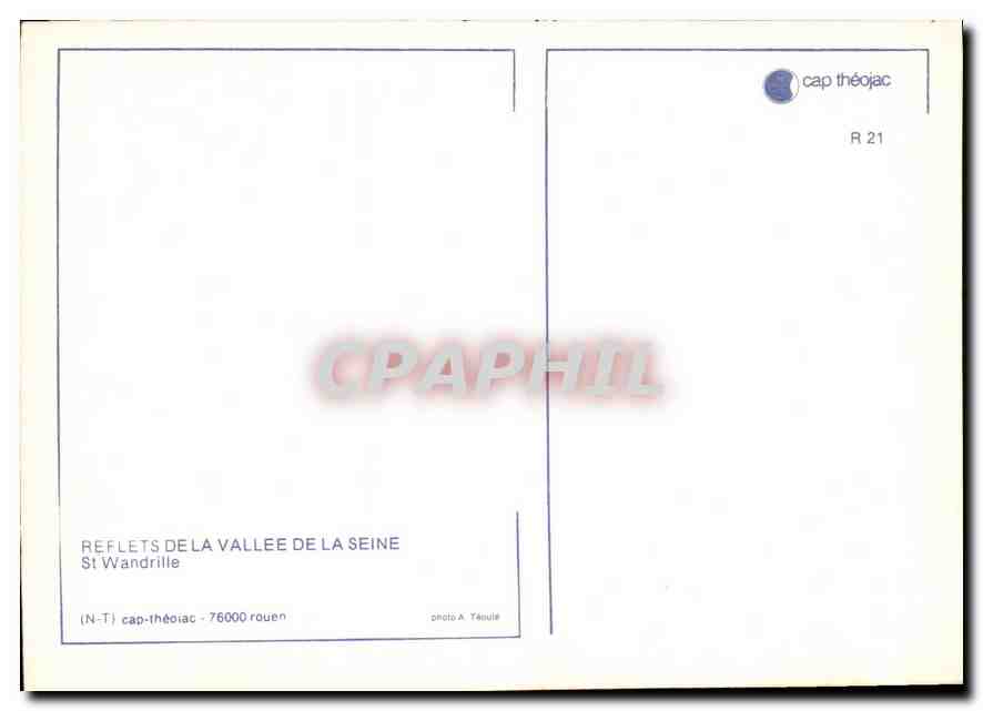 CPM Reflets de la Vallee de la Seine St Wandrille  — Rückseite