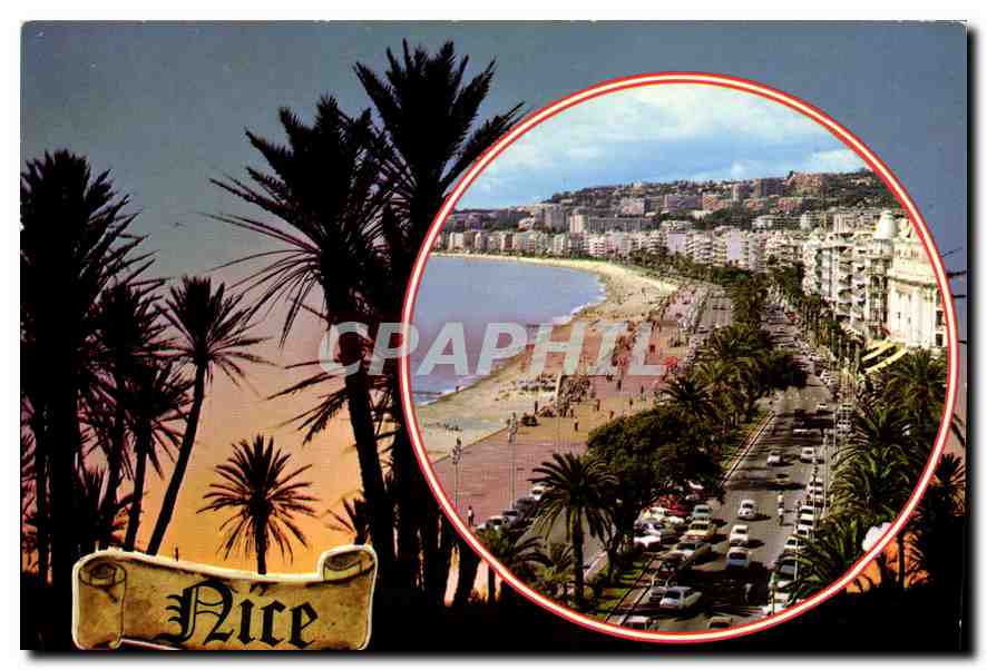 CPM La Cote d'Azur inoubliable Nice Alpes Maritimes 