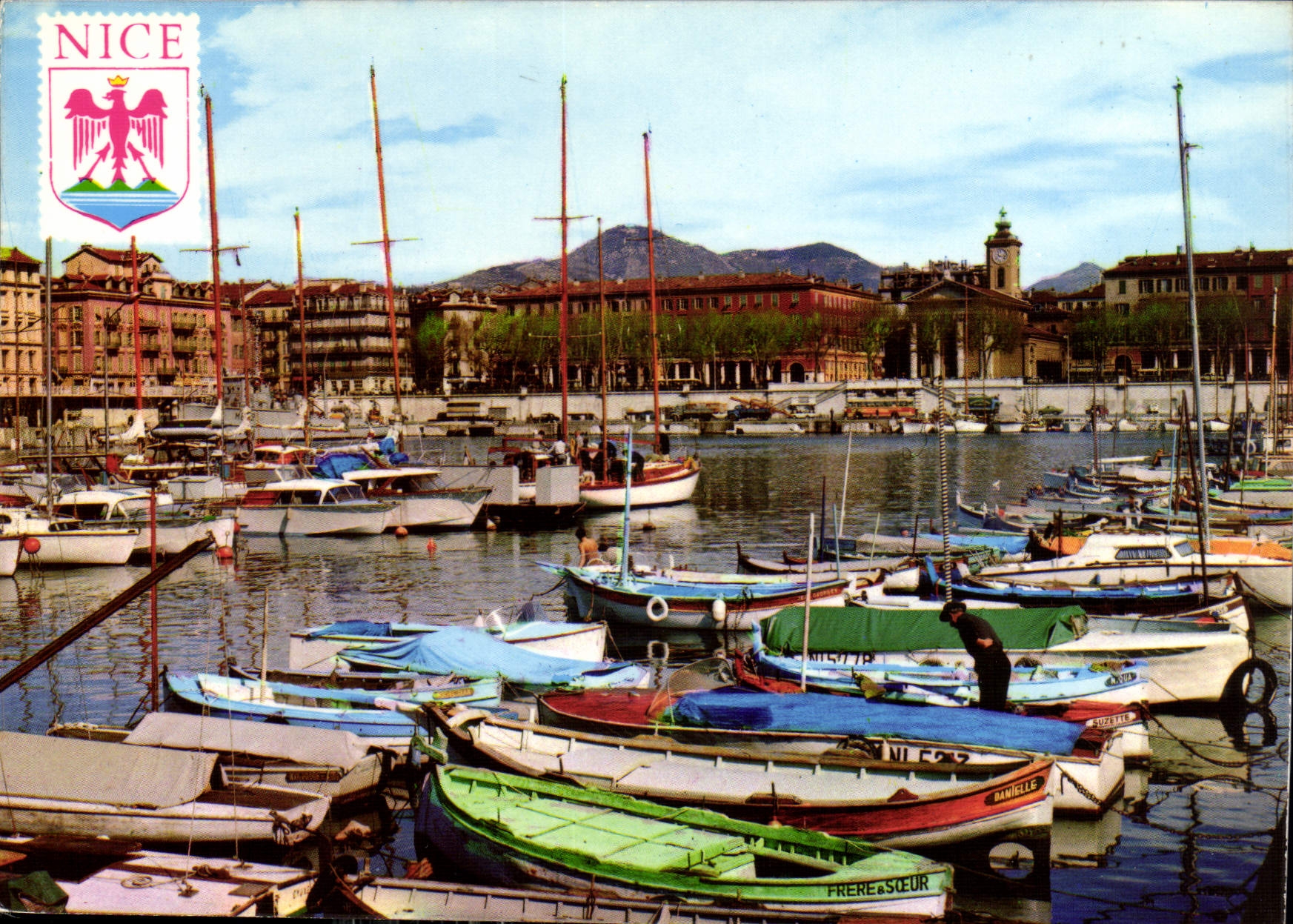 Port de Nice — vue des bateaux et du Vieux-Port — Édition Y.P.A. Nice