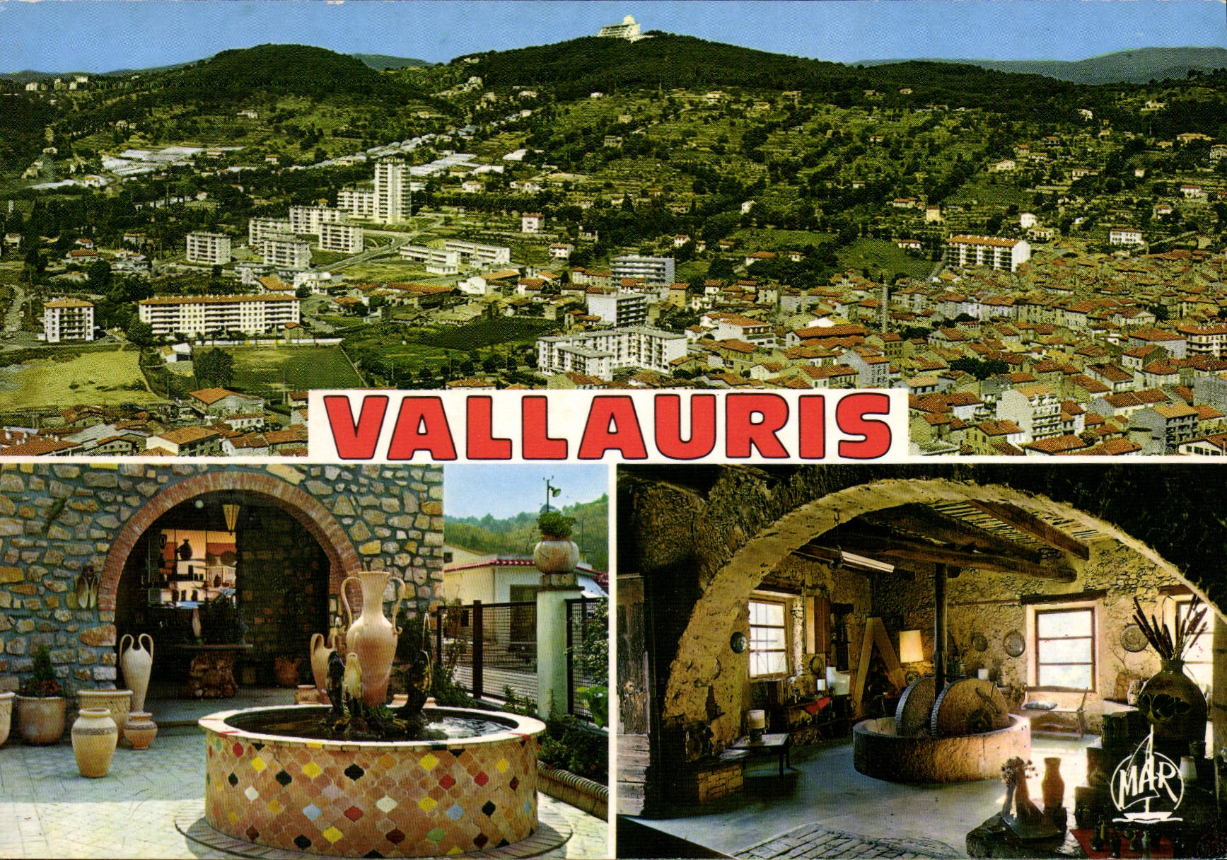 Vallauris — Vue panoramique et intérieurs de poterie — Éditions «MAR»