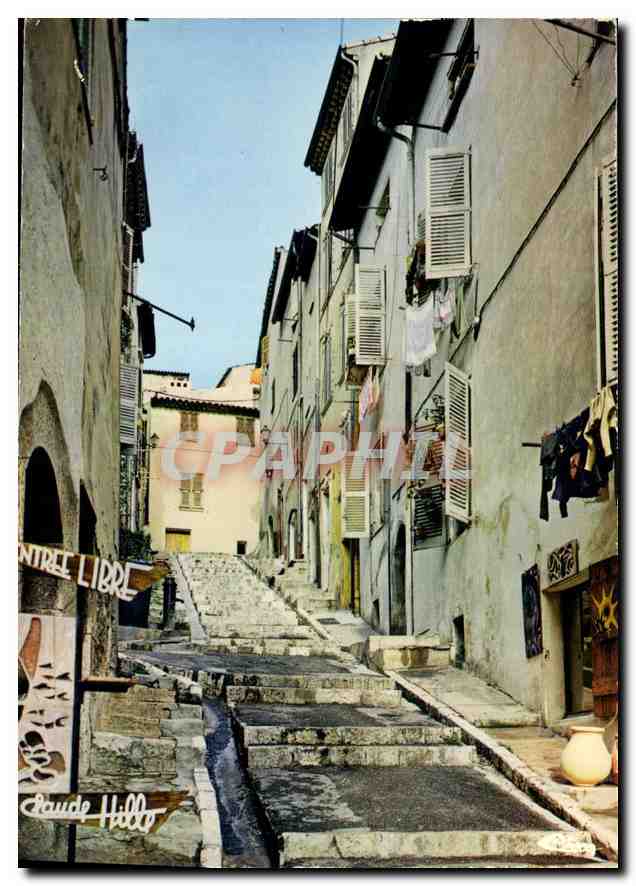 CPM Vallauris Alpes Mar Vieille rue 