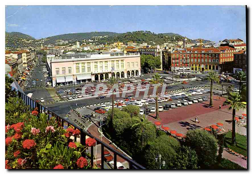 CPM La Cote d'Azur Nice La Place Massena et l'Avenue Felix Faure 