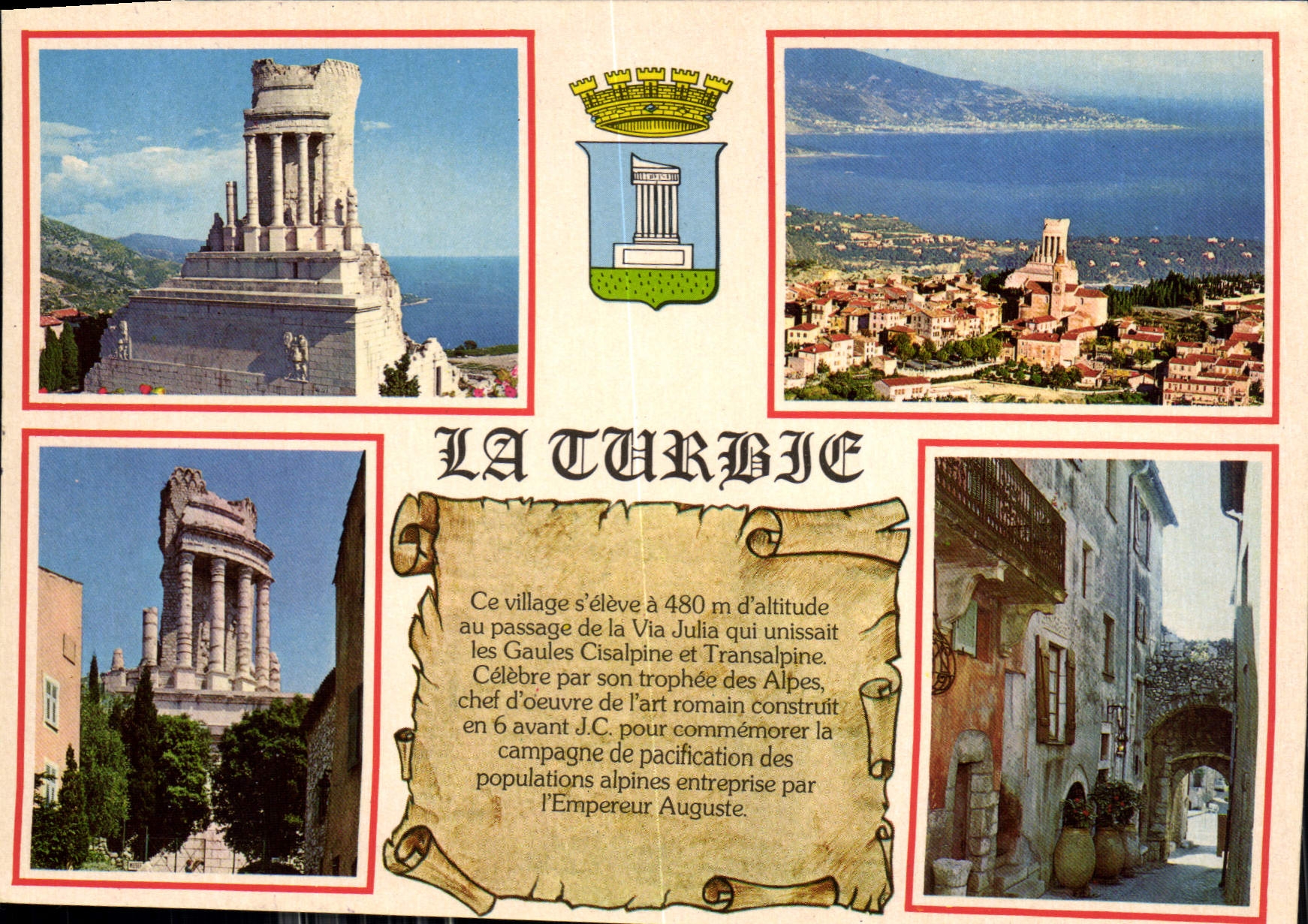 CPM La Cote d'Azur French Riviera La Turbie Alpes Maritimes Vestige de l'art romain 