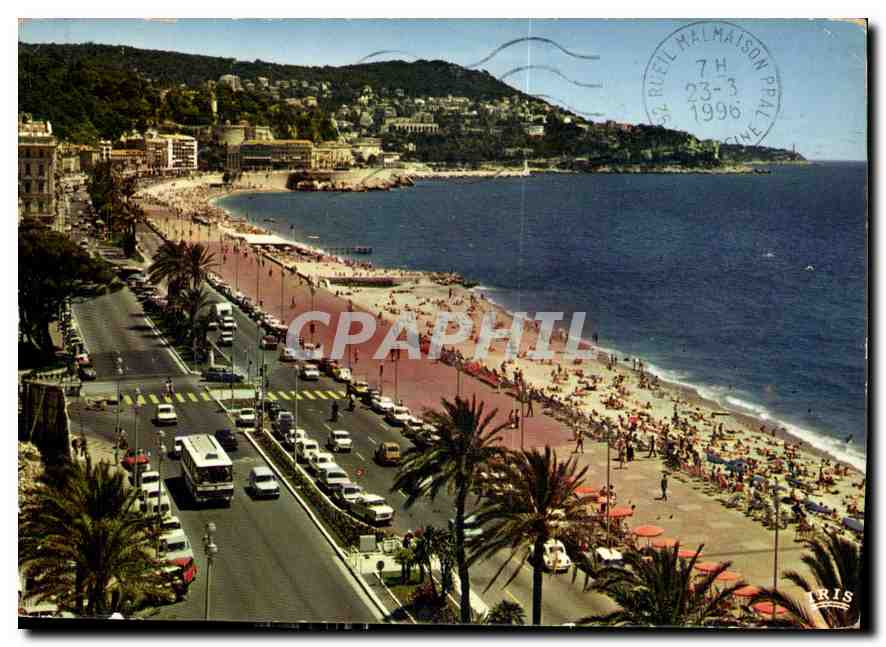CPM Reflets de la Cote d'Azur Nice A Mmes la Promenade des Anglais et la Plage au lion le Cap de Nic