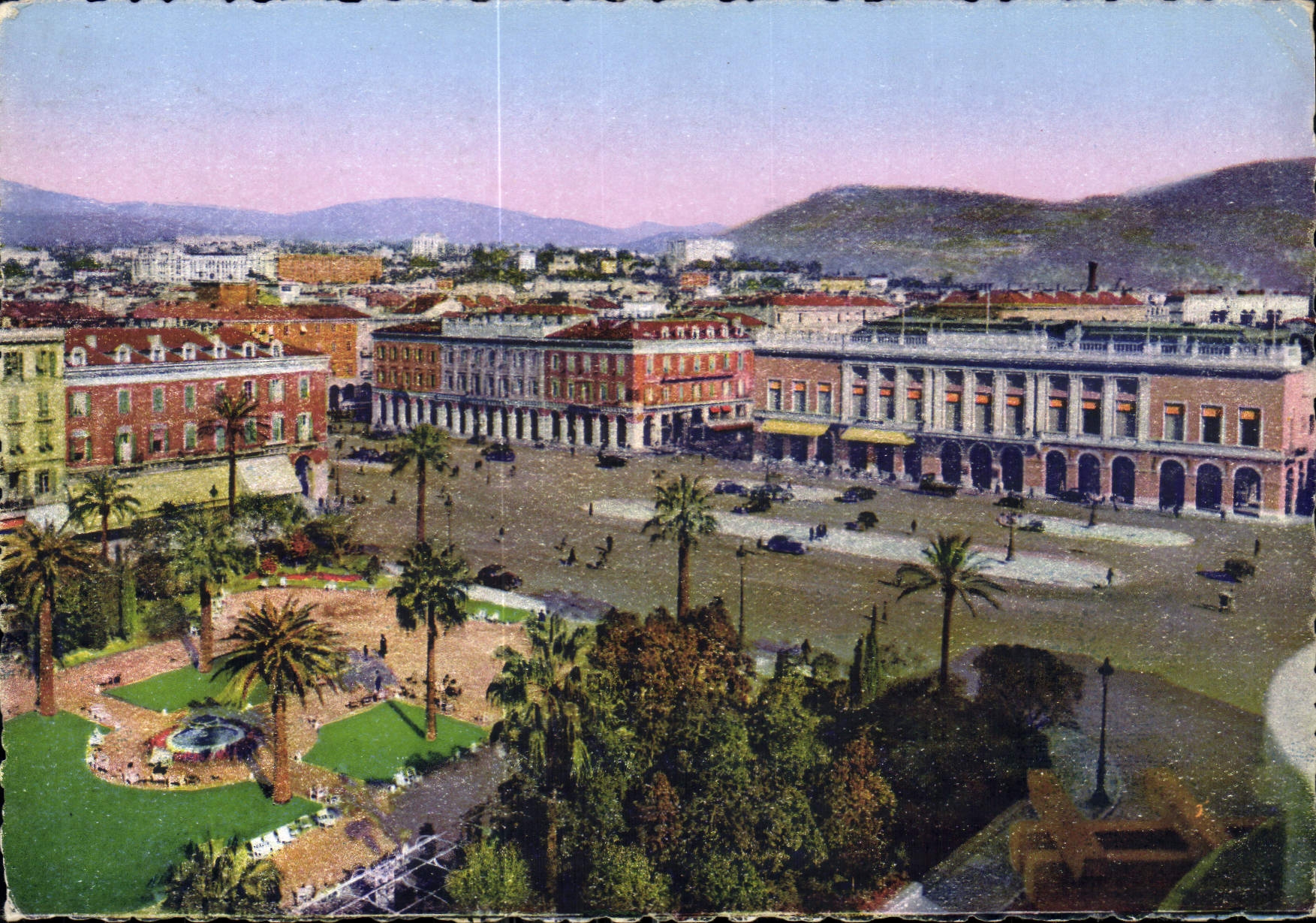CPM Nice la place Massena le Casino Municipal et les Jardins 