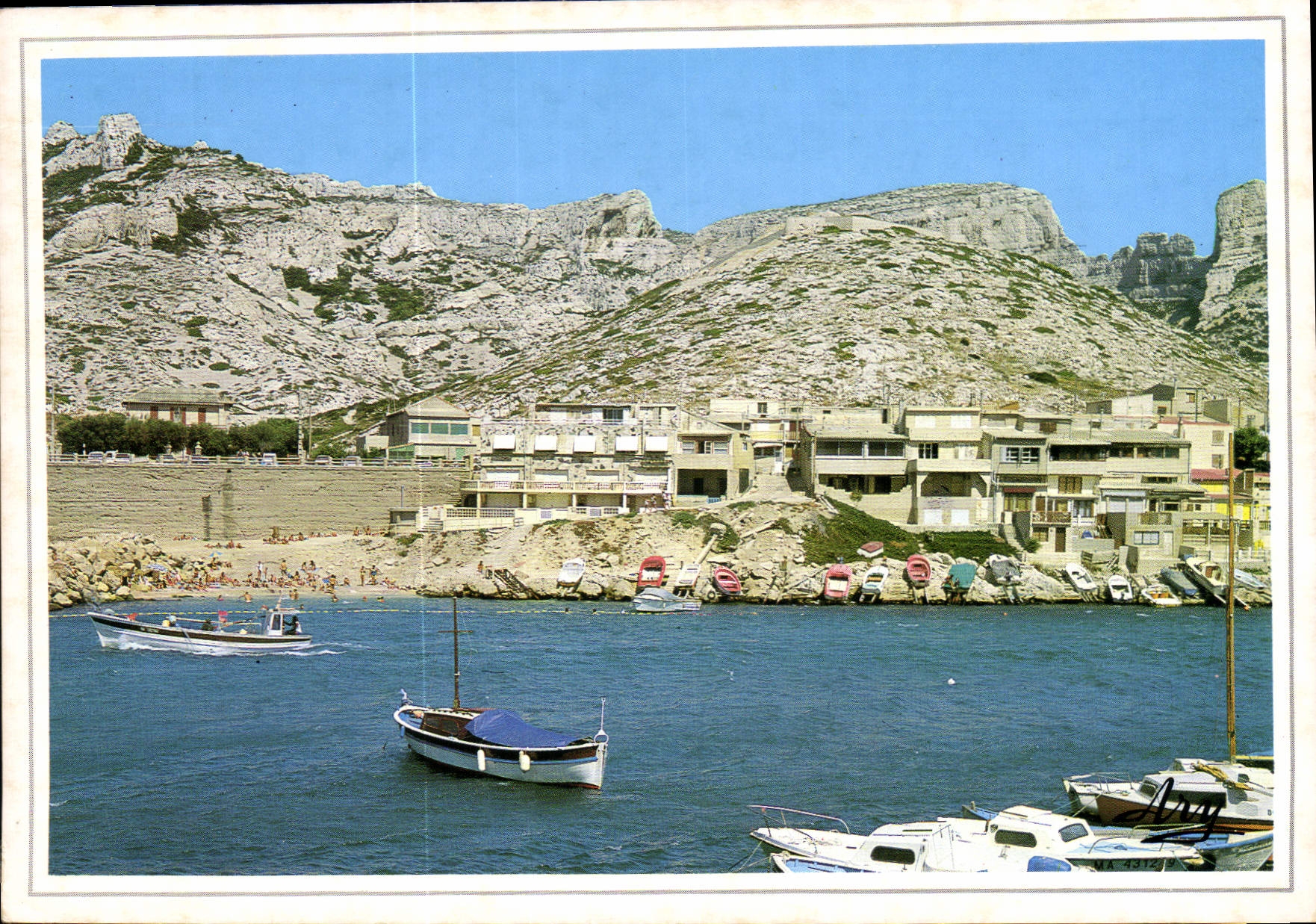 Le Port des Goudes et la plage — Marseille — Édition TARDY