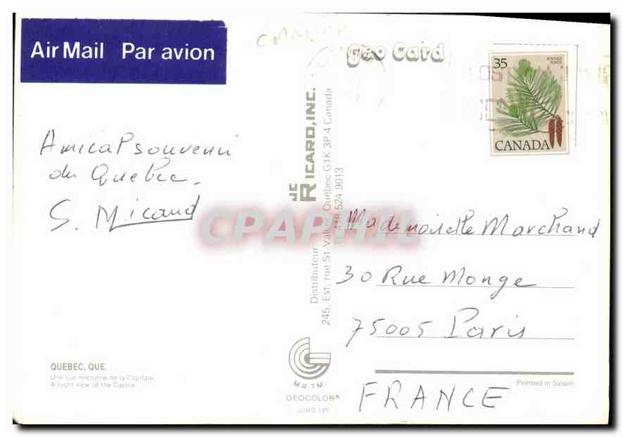CPM Quebec Que  — Back