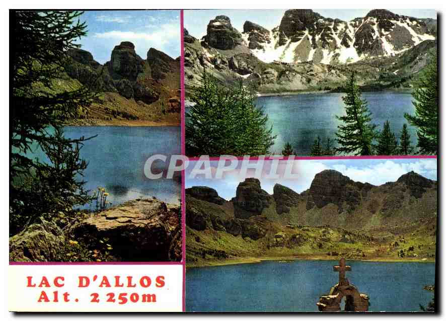CPM Alpes de Haute Provence lac d'Allos 