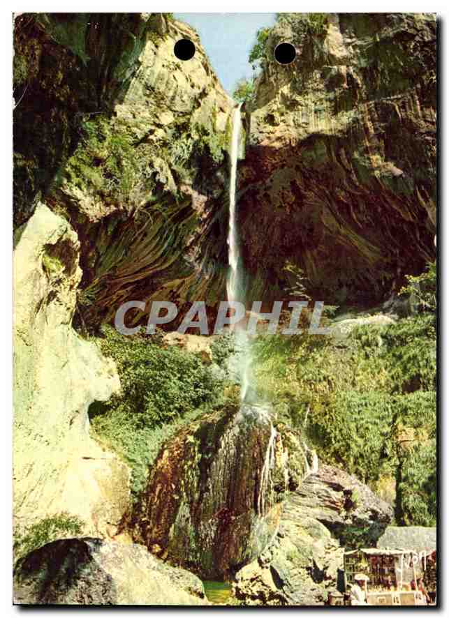 CPM Couleurs et Lumiere de France Gorges du Loup Alpes Maritimes Cascade de Courmes 