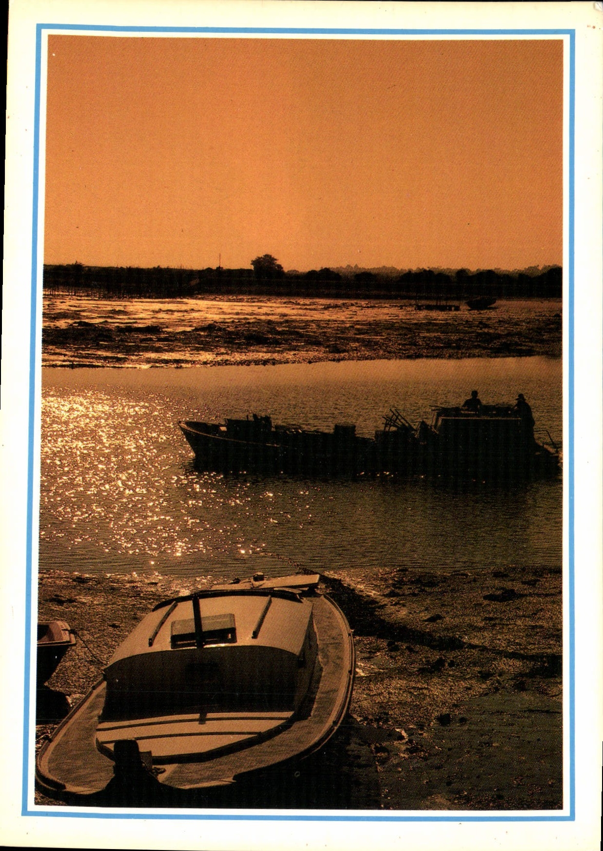 Coucher de soleil sur le Bassin d'Arcachon — Aquitaine pittoresque — Éditeur ARTAUD Frères, n° 362