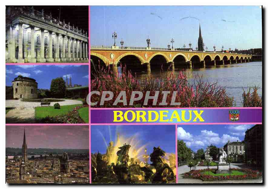 CPM Images de France Aquitaine Bordeaux Ambiance et reflets de la Capitale d'Aquitaine 