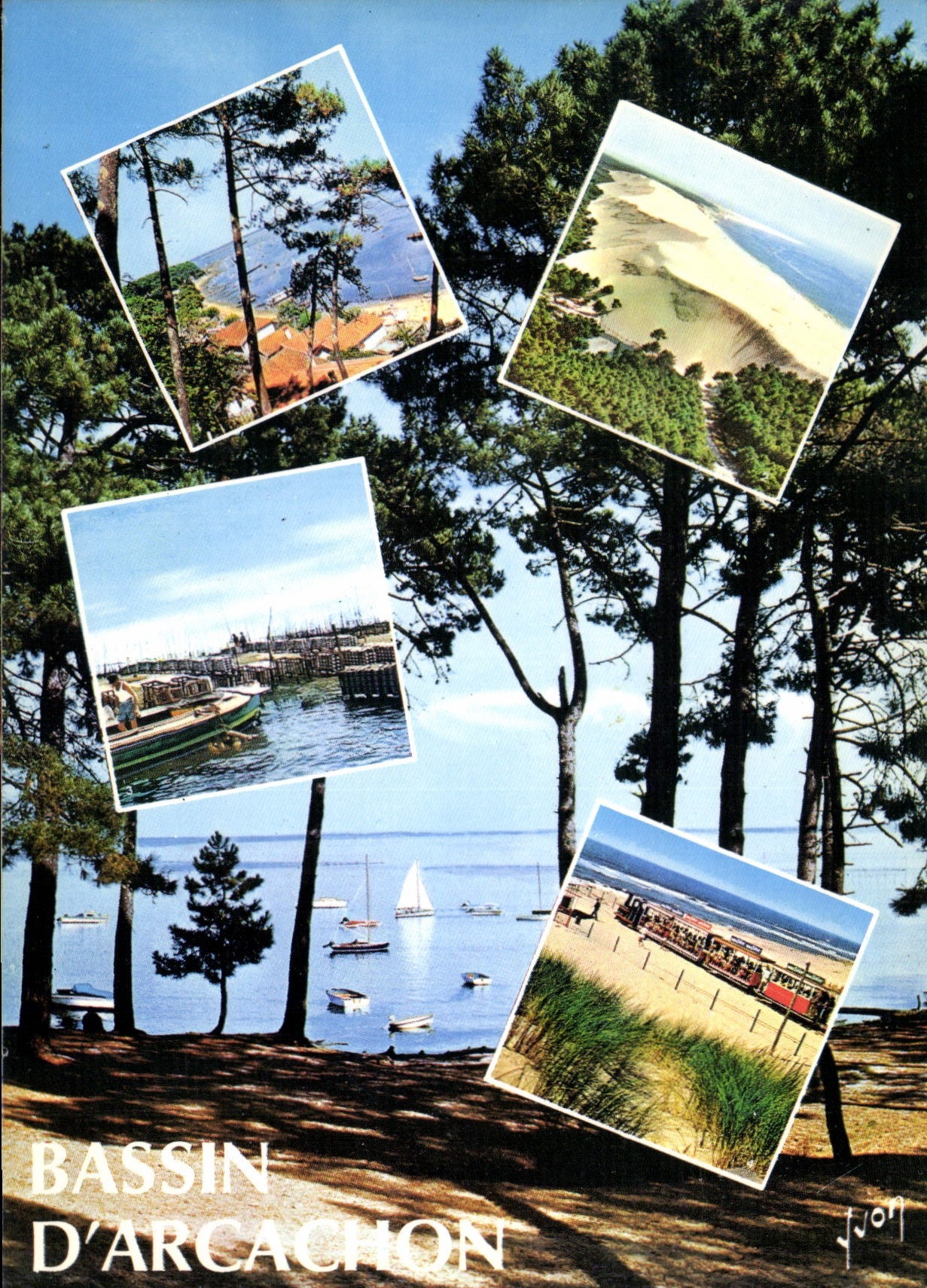 Bassins d'Arcachon — Collage de paysages — Éditions d'art Yvon, Paris