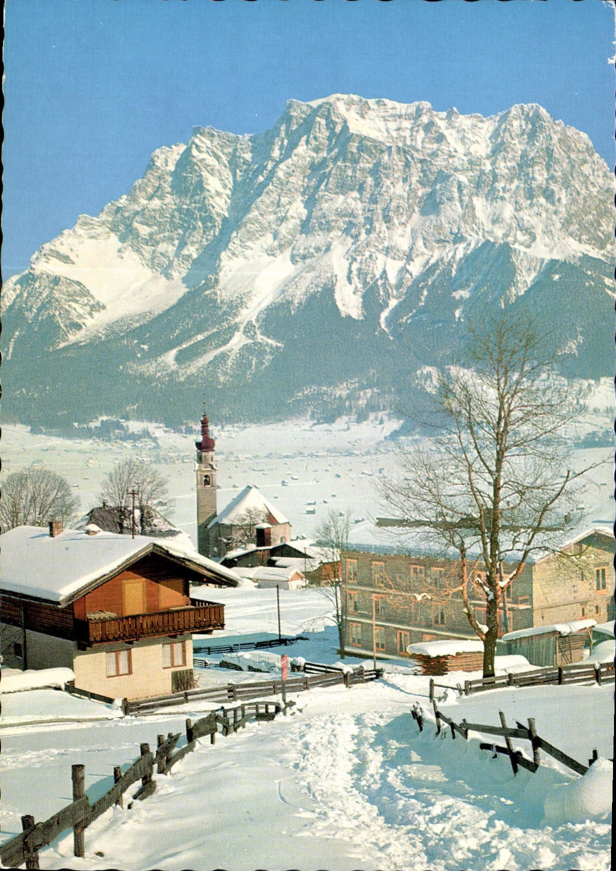 CPM Wintersportzplatz Lermoos Tirol mit Zugspitze