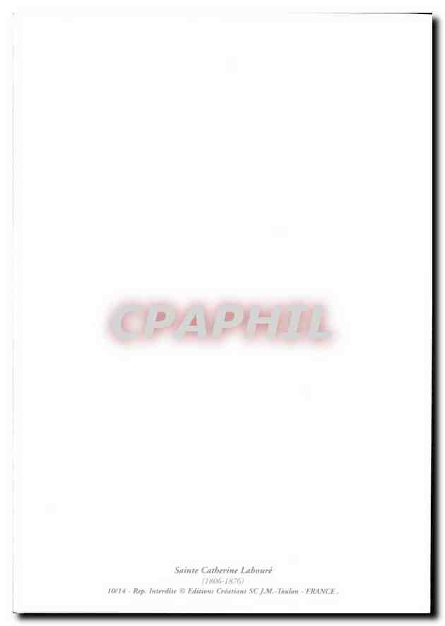 CPM Sainte Catherine Laboure 1806 1876  — Verso