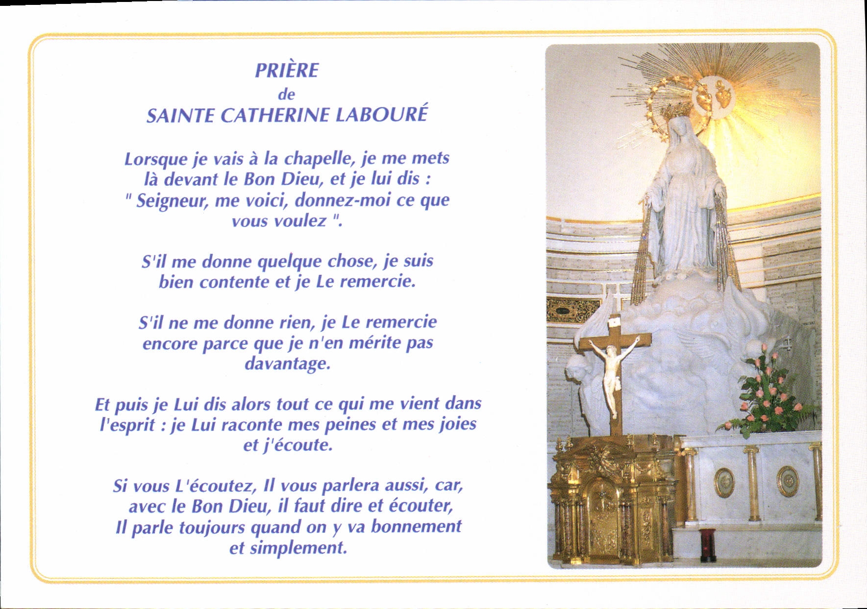 CPM Chapelle Notre Dame de la Medaille Miraculeuse 
