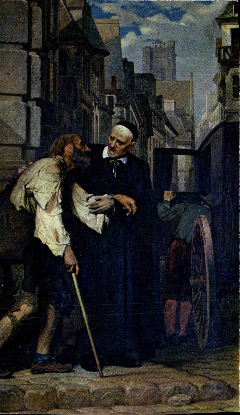 CPM Tableau de Pierre Brisset dans l'eglise de Saint Nicolas des Champs a Paris 