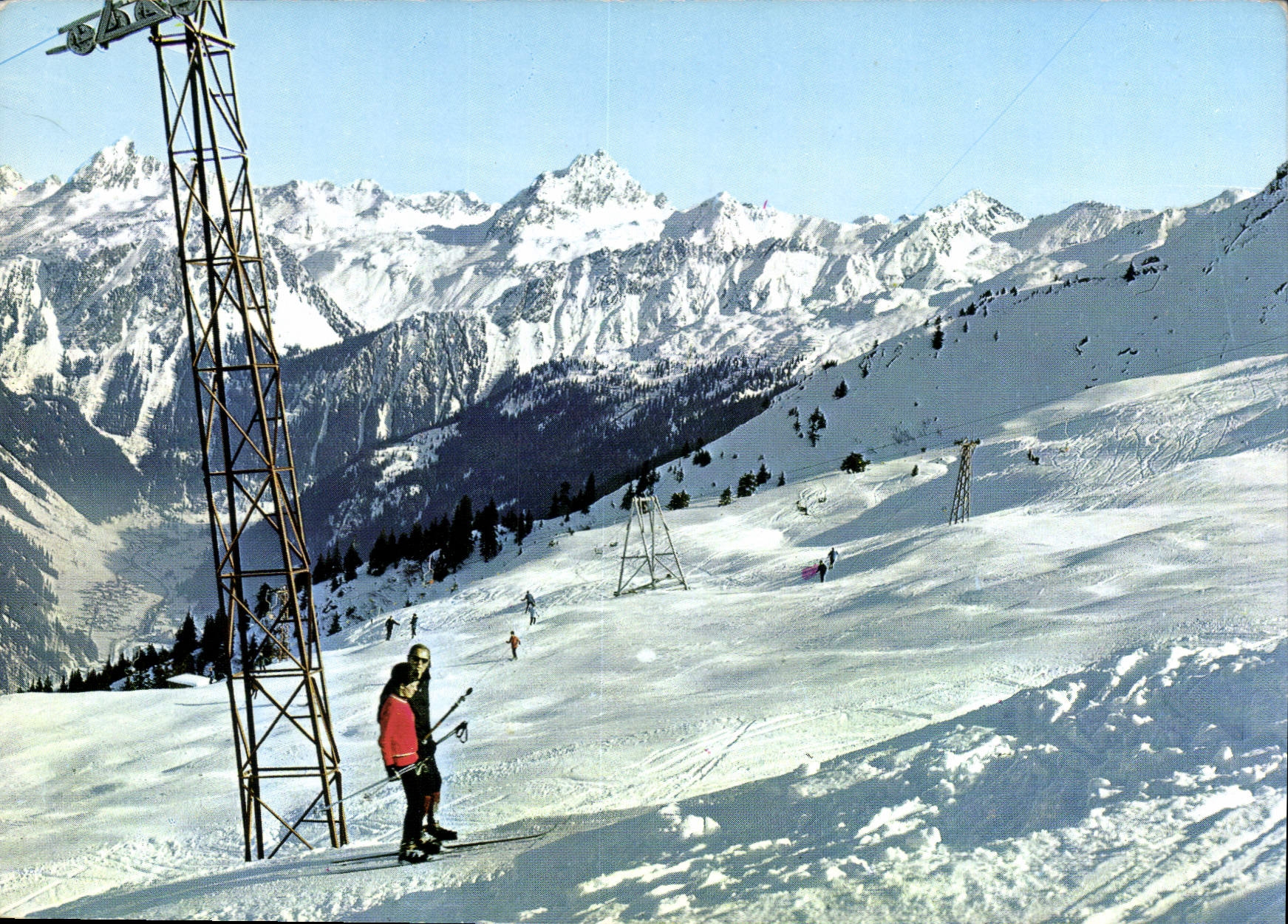 CPM Gaschurn im Montafon Austria Versettia Lift gegen Vallula Ski