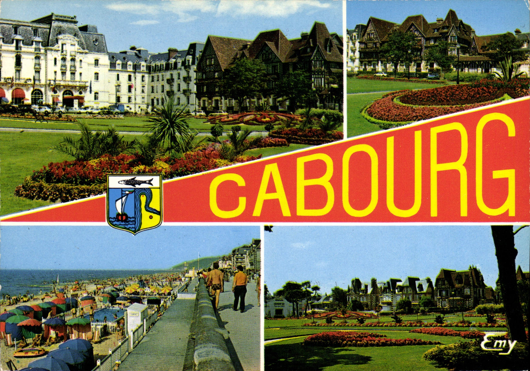 CPM Cabourg Calvados les Jardins du Casino la Plage 