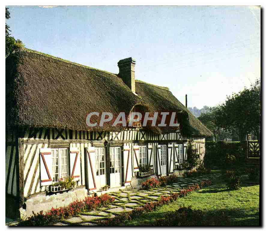 CPM La Normandie Pittoresque Chaumiere 