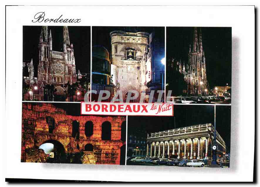 Bordeaux — la Nuit — Cartes Postales