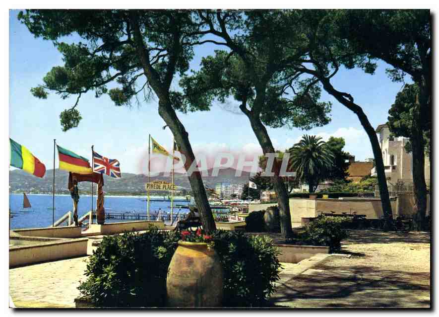 CPA la Cote d'Azur Juan les Pins la Pinede Snack Bar