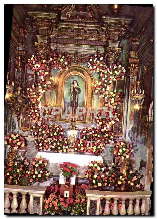 CPA Chapelle de Sainte Rita Nice Peres Oblats de la Vierge Marie Autel de Sainte Rita 