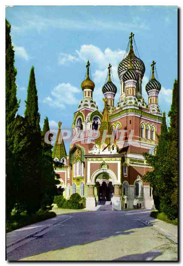 CPA la Cote d'Azur Nice la Cathedrale russe Russie Russia