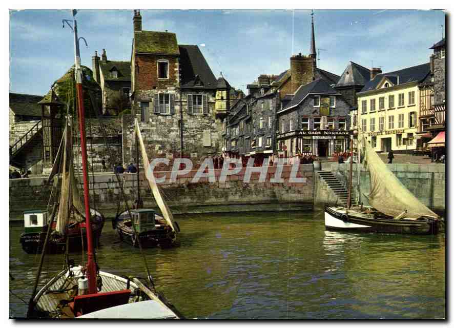 Port de Tourgéville — vue du quai et des bateaux — éditeur CPAPHIL n°14.333.130