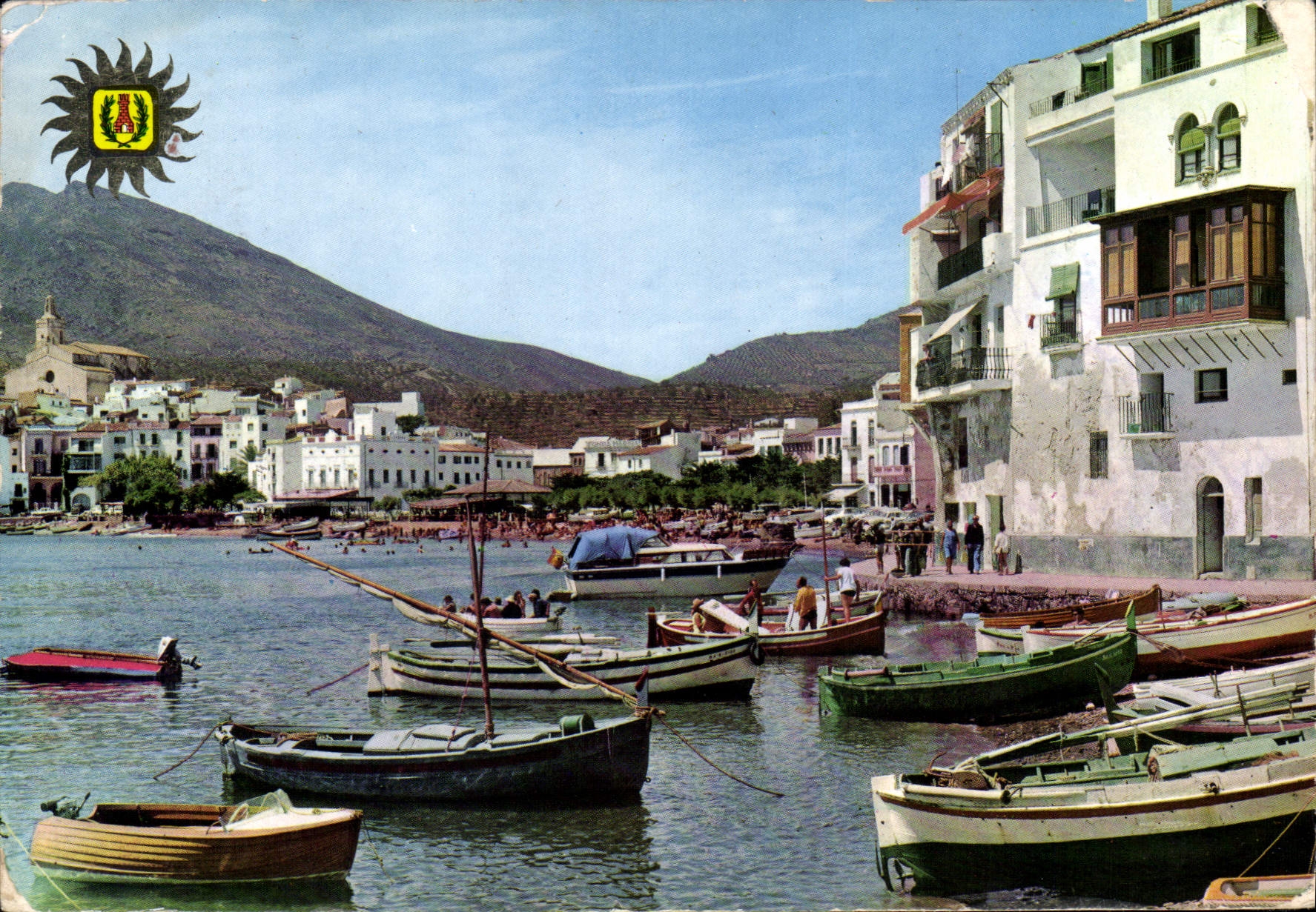 CPM Costa Brava Cadaques Barcas y Detaile de le playa 