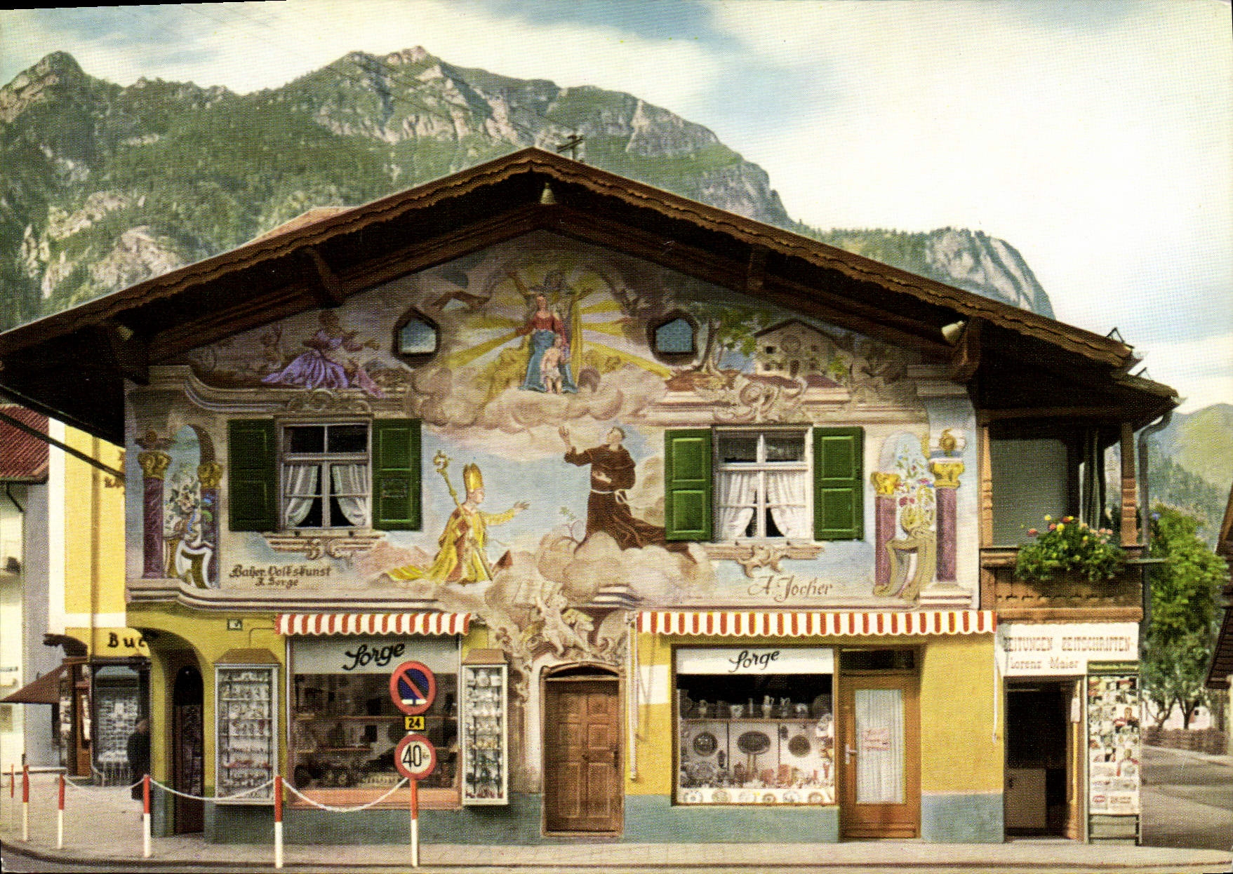 CPM Motiv aus Garmisch Partenkirchen mit Kramer 