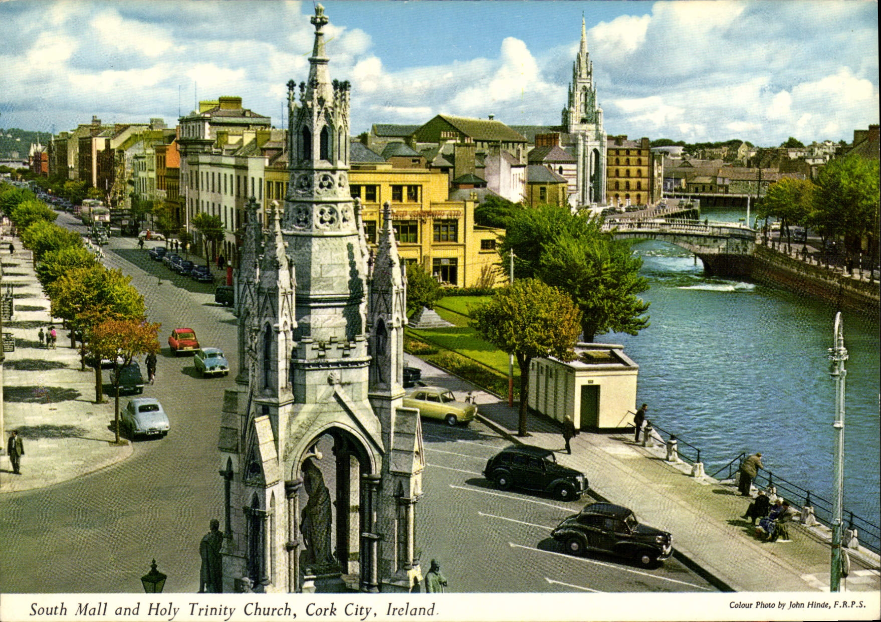 South Mall and Holy Trinity Church, Cork City, Ireland — Photographie couleur par John Hinde, F.R.P.S.
