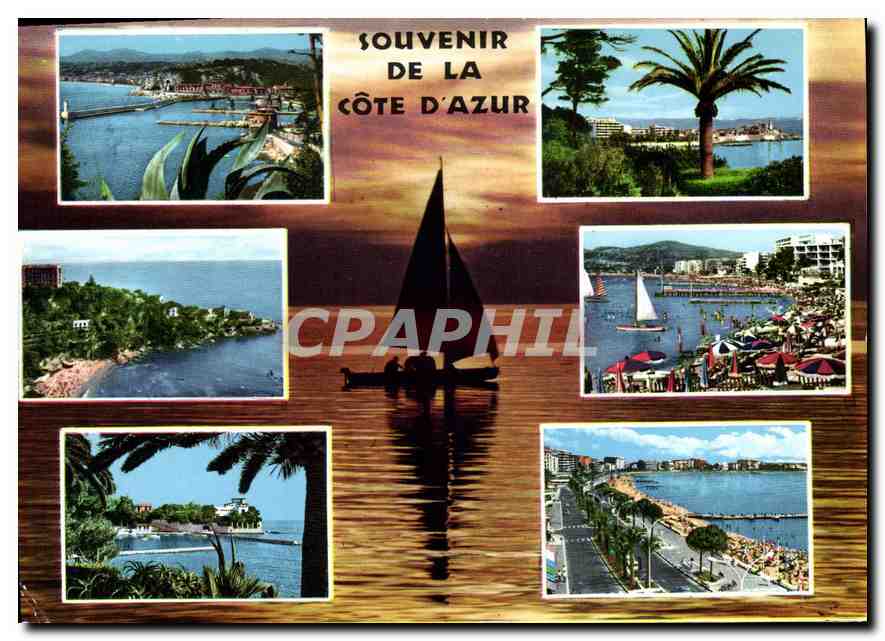 CPM Souvenir de la Cote d'Azur 