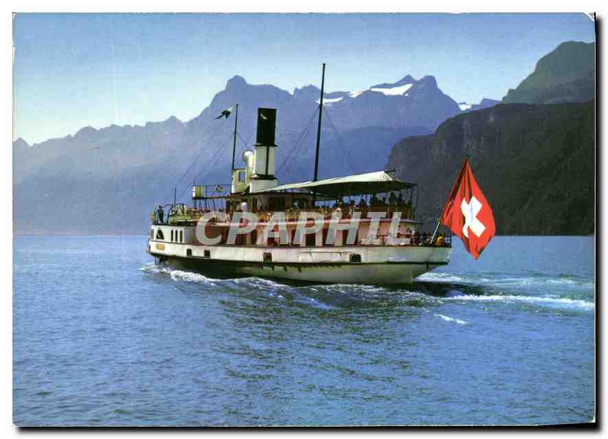 CPM Vierwaldstattersee Urnersee mit Gitschen und Urirotstock Bateau