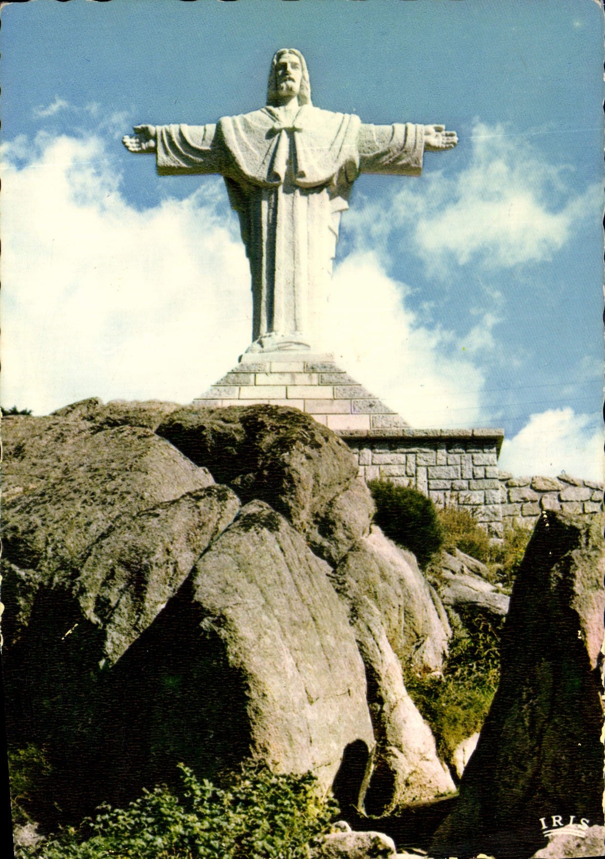 CPM Cerdagne Francaise Font Romeu Statue du Christ Roi 