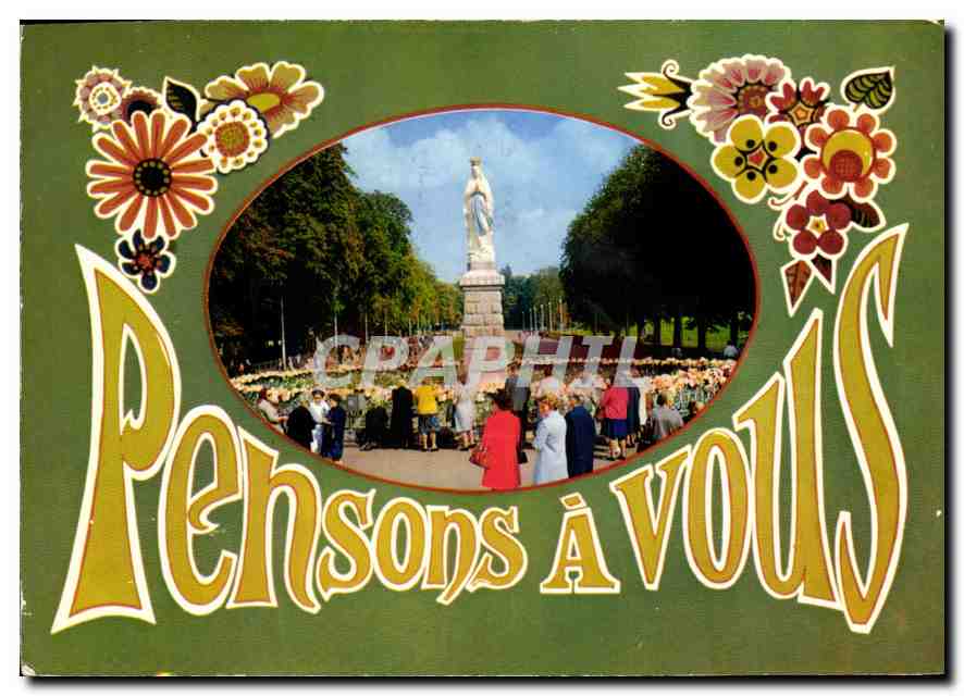 CPM Lourdes La Vierge Couronnee 