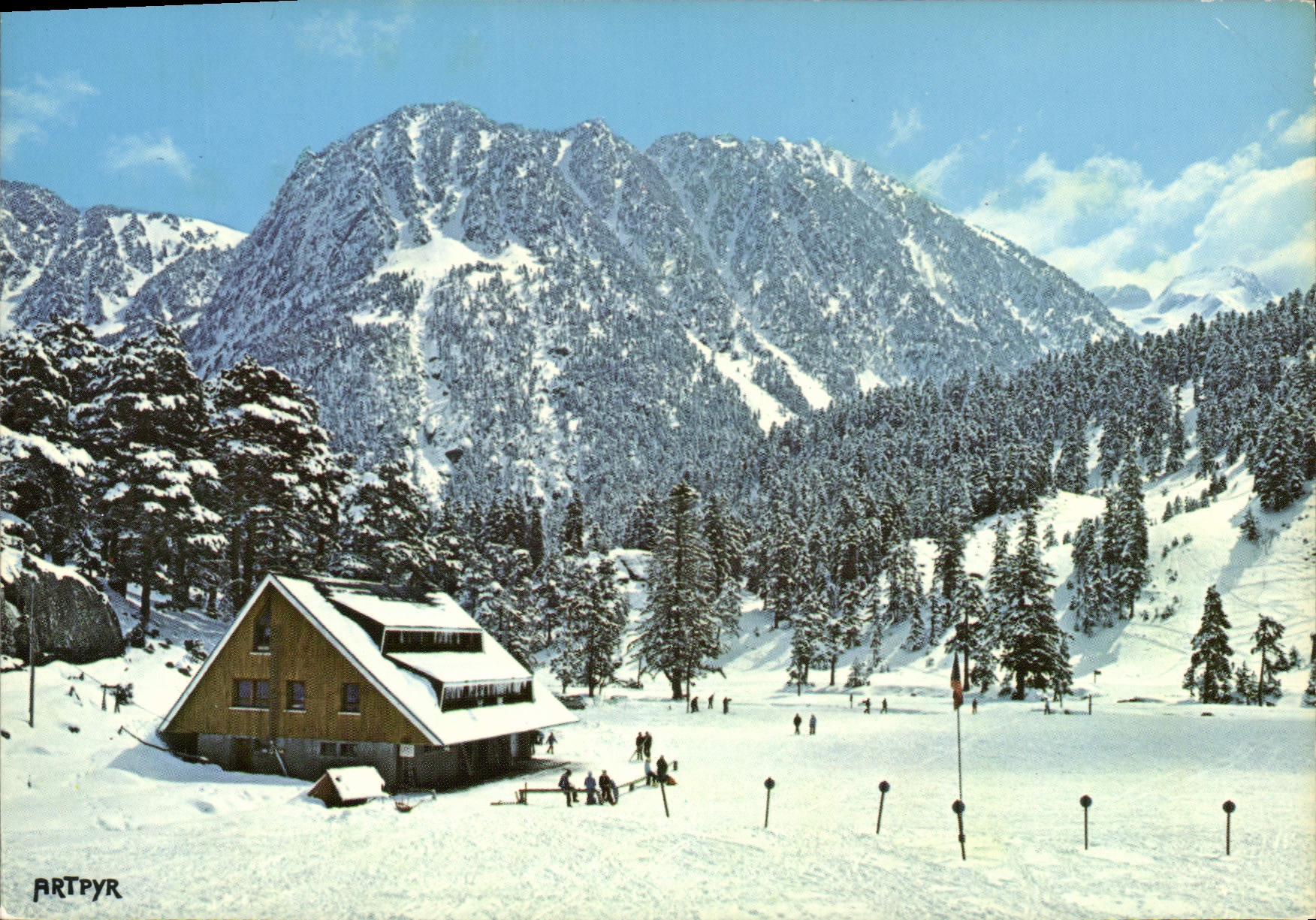 Le Chalet - Skieur au Clot et le Pic de Labasse — Éditions d'ARTPYR, n° K.300